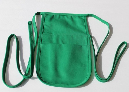 Money Pouch Aprons in Kelly Green